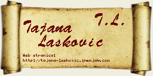 Tajana Lasković vizit kartica